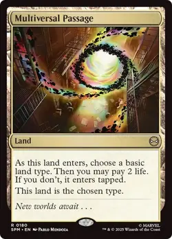 FOIL MULTIVERSAL PASSAGE mtg NM Marvel's Spider-Man 1 Rare - Image 1