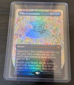Magic The Gathering Aetherdrift Whir Of Invention - Foil + Borderless - Image 1