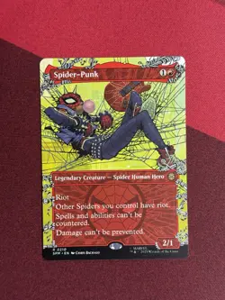 WOTC Marvel's Spider-Man Spider-Punk (0210) (Borderless) (R) NM - Image 1