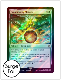 1x Summoning Materia, Surge Foil, Final Fantasy, Magic MTG NM - Image 1