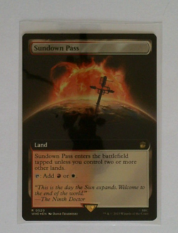 MtG Sundown Pass Foil Extended Art Doctor Who R 0520 Magic - Image 1