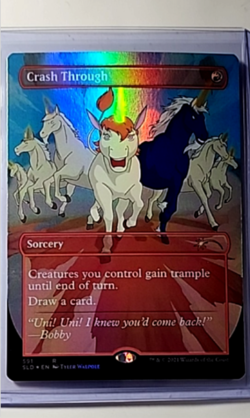 2021 MTG Magic The Gathering Secret Lair Drop Borderless Foil #591 Crash Through - Image 1