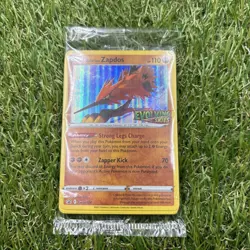 Galarian Zapdos SWSH124 Evolving Skies Prerelease Promo Deck Pokemon Sealed NM - Image 1