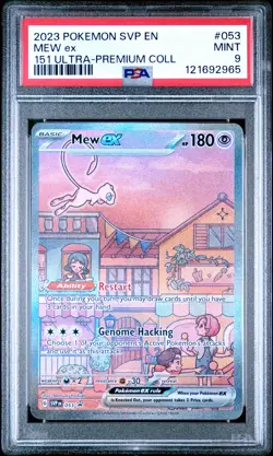 2023 POKEMON SVP EN-SV PROMO 151 ULTRA-PREMIUM COLLECTION #053 MEW EX PSA 9 - Image 1
