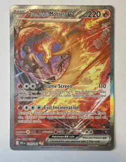 Pokemon Team Rockets Moltres EX Destined Rivals 229/182 SIR Near Mint - Image 1