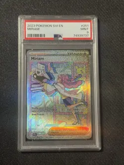 2023 POKEMON SVI EN-SCARLET & VIOLET SPECIAL ILLUSTRATION RARE #251 MIRIAM PSA 9 - Image 1
