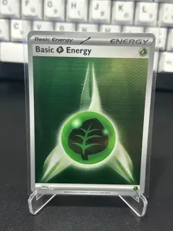 Basic Leaf Energy 017 Holo Rare - Pokemon TCG - Black Bolt White Flare - Image 1
