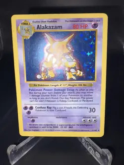 Pokemon - Alakazam - Base Set Shadowless 1/102 - Holo Rare - Image 1
