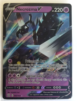 Necrozma V Ultra Rare Holographic Battle Styles Card 063/163 Pokemon Holo - Image 1