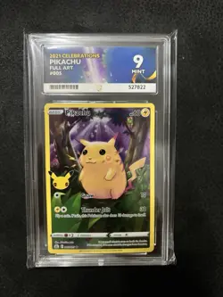 Pokemon Cards - ACE 9 Pikachu Full Art 005 Holo Celebrations MINT - Image 1