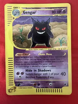 Pokemon Gengar TCG Expedition Base Set Holo Rare Card 13/165 - Image 1
