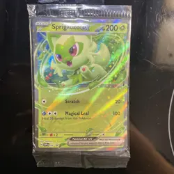 Pokemon TCG - Sprigatito Ex SVP087 Black Star Promo Holo Card - SEALED - Image 1