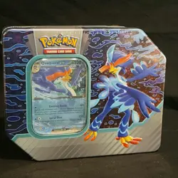 Pokemon Trading Card Game Paldea Partners Quaquaval Ex Tin - Image 1