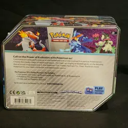 Pokemon Trading Card Game Paldea Partners Quaquaval Ex Tin - Image 2