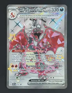Pokemon TCG Charizard EX SVP Black Star Promo Holo Card SVP074 - Image 1
