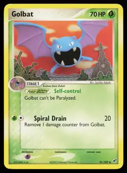 Golbat 31/107 Uncommon Deoxys Pokemon Card - Image 1