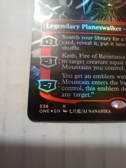 Koth, Fire of Resistance Borderless 338 Foil NM Phyrexia All Will Be One R MTG - Image 3