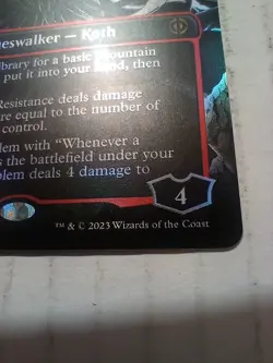 Koth, Fire of Resistance Borderless 338 Foil NM Phyrexia All Will Be One R MTG - Image 4