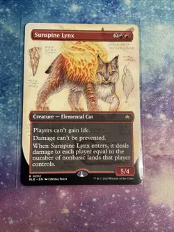 Sunspine Lynx 292 Borderless Bloomburrow BLB MTG Magic Pack Fresh - Image 1