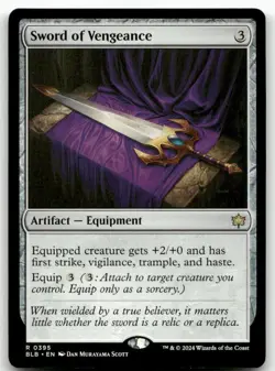 Sword of Vengeance #395 MTG Bloomburrow NM X1 - Image 1