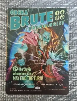 MTG Magic the Gathering SLD Secret Lair Poster #1579 Obeka Brute Chronologist - Image 1