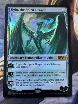 MTG Ugin, the Spirit Dragon Core Set 2021 Foil NM 2020 001/274 - Image 1