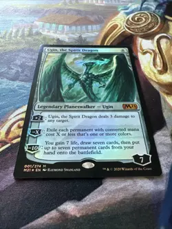 MTG Ugin, the Spirit Dragon Core Set 2021 Foil NM 2020 001/274 - Image 3