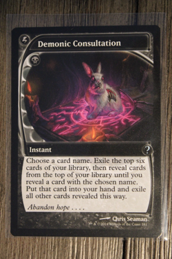 MTG-Demonic Consultation (Future Sight) Mystery Booster 2 Regular - Image 1