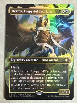 MTG / Derevi, Empyrial Tactician / BLC / #0087 / FOIL (Borderless) / Rare / NM - Image 1