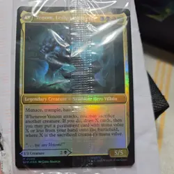 Venom Eddie Brock MTG 2025 Marvel Spider-Man prerelease pack Promo Mythic NM - Image 2