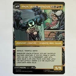 MTG Spider Man Eddie Brock Borderless Comic Art Foil - Image 1