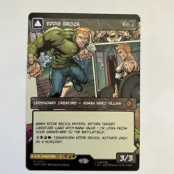 MTG Spider Man Eddie Brock Borderless Comic Art Foil - Image 2