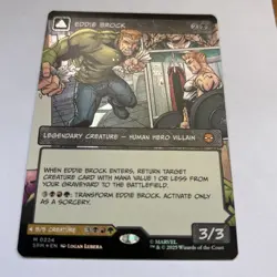 MTG Spider Man Eddie Brock Borderless Comic Art Foil - Image 3