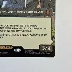 MTG Spider Man Eddie Brock Borderless Comic Art Foil - Image 5