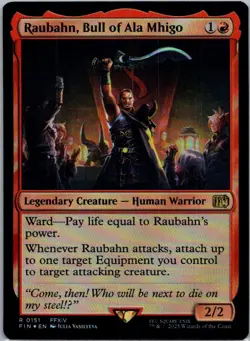 MTG Final Fantasy - Raubahn, Bull of Ala Mhigo Foil #151 - Image 1