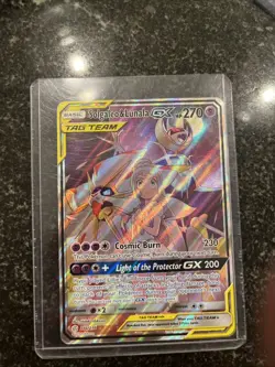 Pokemon TCG Tag Team Solgaleo & Lunala GX 216/236 Holo Full Art - Damaged - Image 1