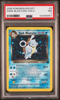 2000 POKEMON ROCKET #3 DARK BLASTOISE-HOLO PSA 7 - Image 1