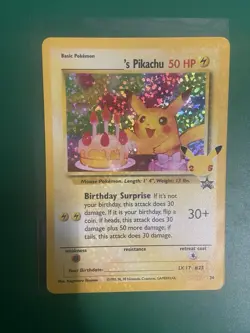 Birthday Pikachu 24 Celebrations Classic Collection Holo Pokemon TCG 2021 NM #E - Image 2