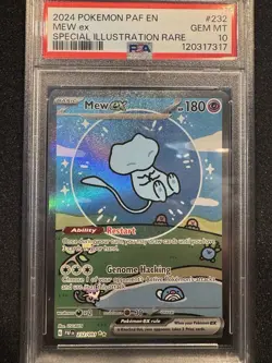 Pokemon Mew EX Bubble Mew PSA 10 Gem Mint 232/091 Sir SV Paldean Fates English - Image 1