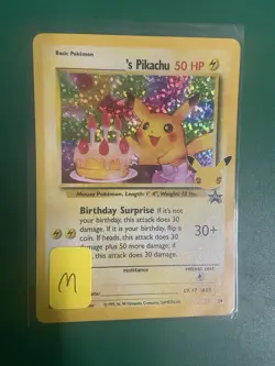 Birthday Pikachu 24 Celebrations Classic Collection Holo Pokemon TCG 2021 NM #D - Image 1
