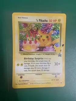 Birthday Pikachu 24 Celebrations Classic Collection Holo Pokemon TCG 2021 NM #D - Image 2