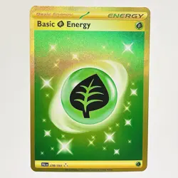 Pokemon Paldea Evolved BASIC GRASS ENERGY 278/193 Gold Hyper Rare NM - Image 1