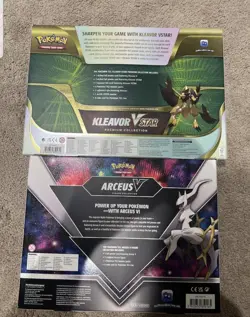 Pokemon TCG Arceus V Figure Collection Box and Kleavor VStar Premium Collection - Image 2