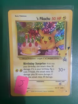Birthday Pikachu 24 Celebrations Classic Collection Holo Pokemon TCG 2021 NM #A - Image 1