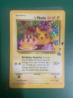 Birthday Pikachu 24 Celebrations Classic Collection Holo Pokemon TCG 2021 NM #A - Image 2