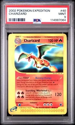 2002 POKEMON EXPEDITION #40/165 CHARIZARD PSA 9 - Image 1