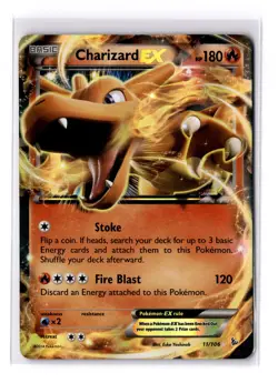 Charizard EX - 11/106 XY-Flashfire Ultra Rare - MP - POKEMON TCG - Image 1