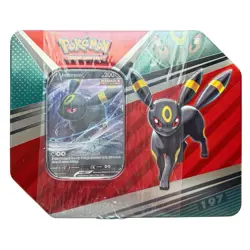 Pokemon TCG Umbreon V Strikers Factory Sealed Tin 5 Packs - Image 1