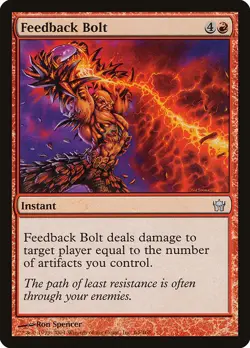 FEEDBACK BOLT - Fifth Dawn - MTG Magic the Gathering Card - Uncommon - Image 1