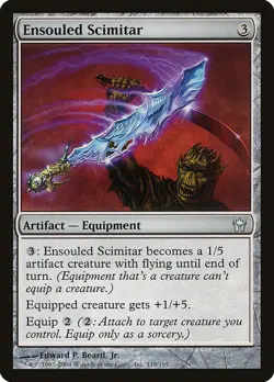ENSOULED SCIMITAR - Fifth Dawn - MTG Magic the Gathering Card - Uncommon - Image 1